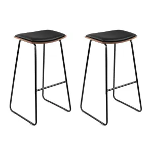 Rousa Backless PU Leather Bar Stools