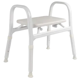 Royale Medical Shower Stool - Royale Medical Padded Bariatric Premium Aluminium (No Back) 56cm 280Kg