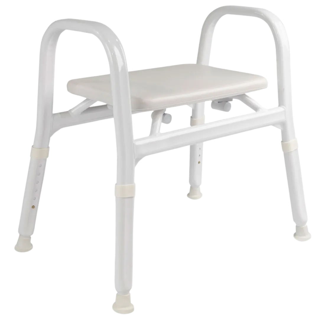 Royale Medical Shower Stool - Royale Medical Padded Bariatric Premium Aluminium (No Back) 56cm 280Kg