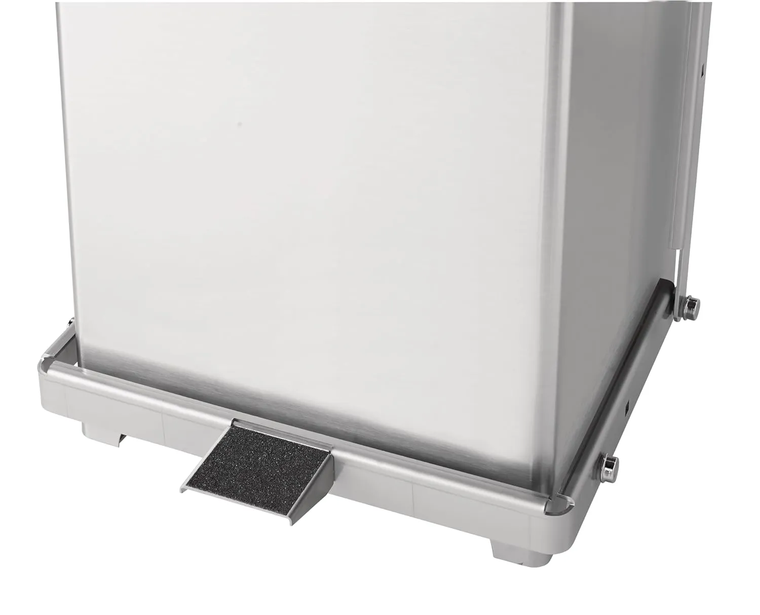 Rubbermaid Commercial Products Defenders Biohazard Steel Trash Can, Step-On, 13 GAL, Stainless Steel, Hospital/Doctor's Office/Healthcare Facilities