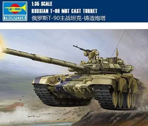 Russian T-90 MBT Cast Turret 1/35 Tank Trumpeter Model kit 05560