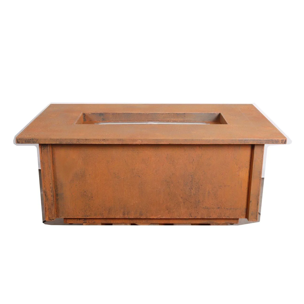Salinas Rectangle Fire Table - Corten Steel