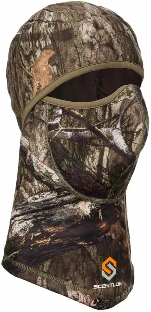 ScentLok Midweight Headcover, Camo Balaclava Face Mask for Hunting, Camping, and Outdoor Use, One Size