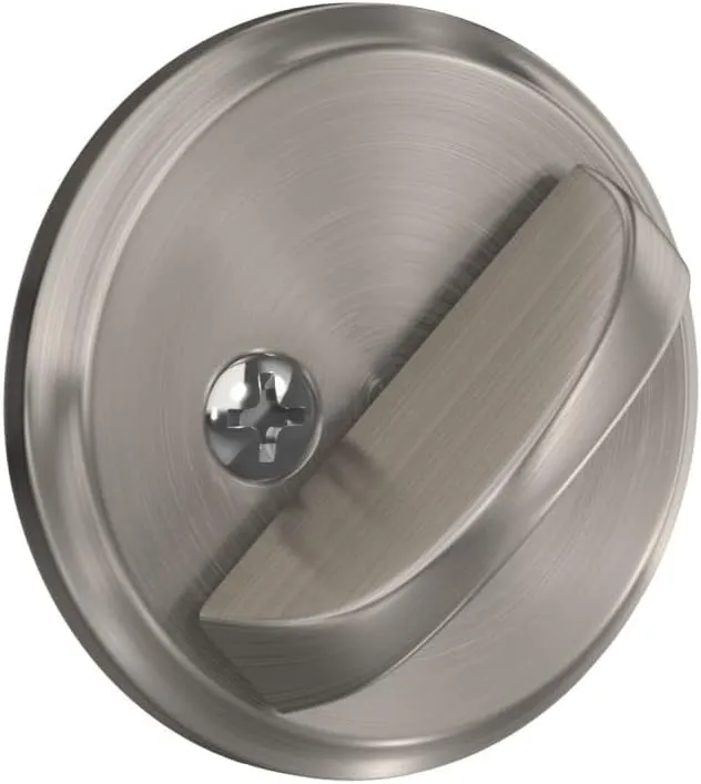 Schlage B60 N 619 Deadbolt, Keyed 1 Side, Highest Residential Security, Satin Nickel