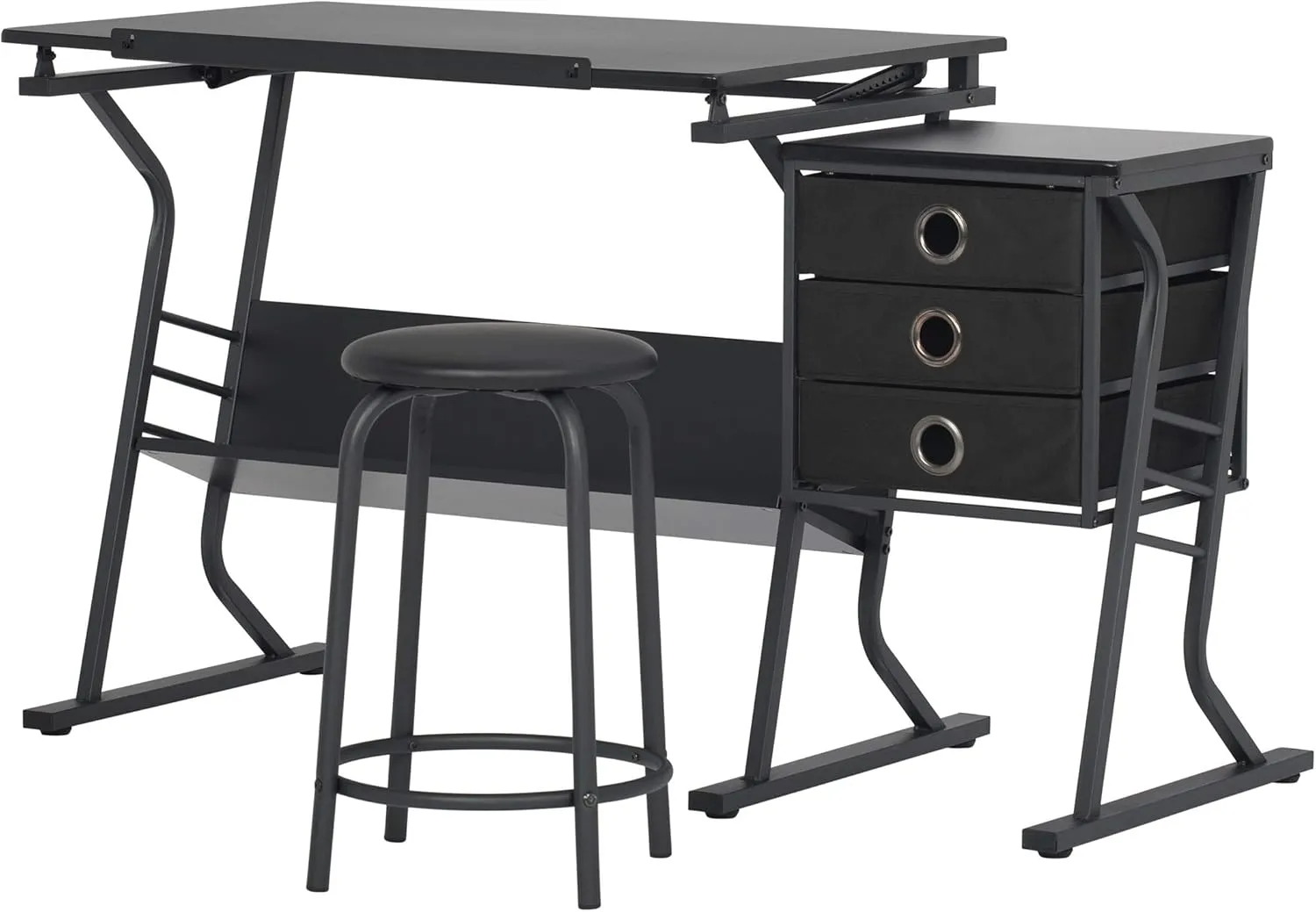 SD STUDIO DESIGNS Eclipse Craft Center in Black / Black 13365