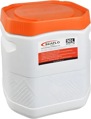 SEAFLO Waterproof Storage Bins with Lid for Marine, RV, Storage, Kayak, Camping 7.92 Gal / 30 L