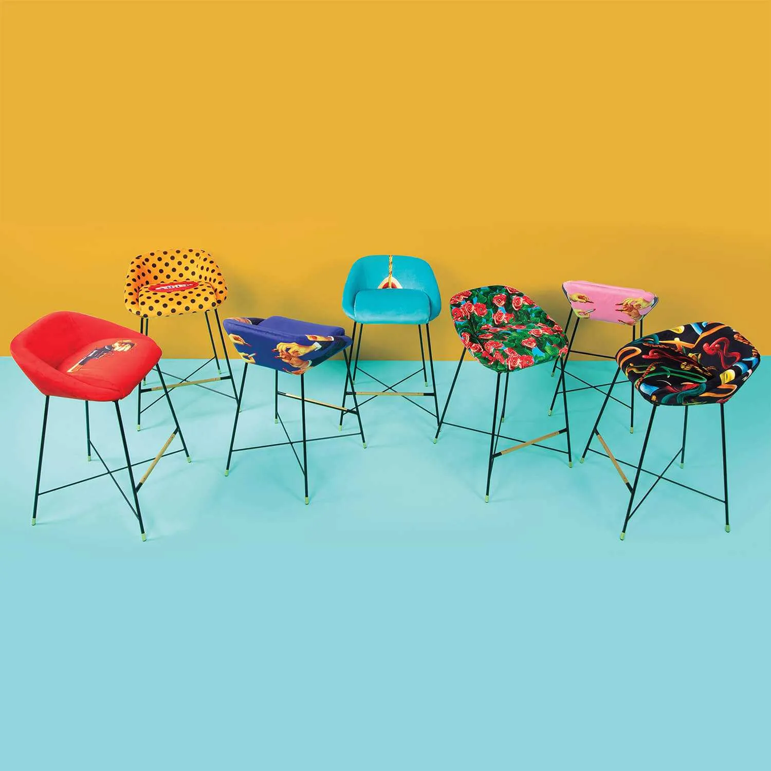 Seletti Toiletpaper High Stool Snakes