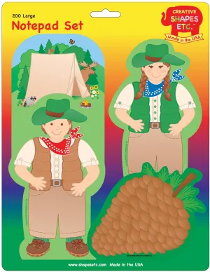 SHAPES ETC. Large Notepad Set - Camping