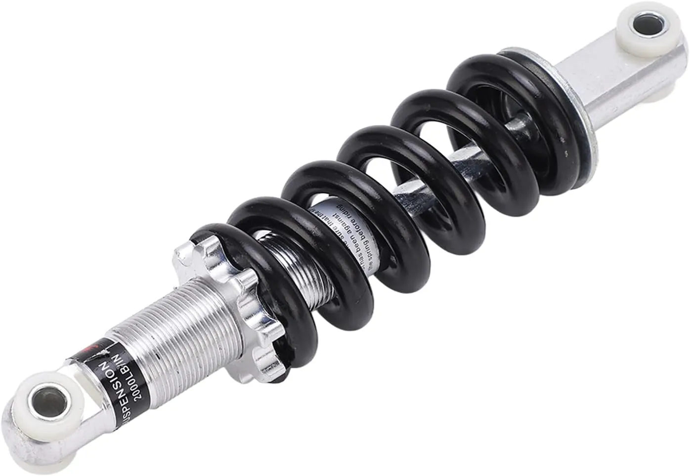 Shock Damper, 215mm Universal Rear Shock Absorber Heavy Duty Steel Adjustable Spring Damper Damping for Pit Quad Dirt Bike ATV Buggy Mountain Bike