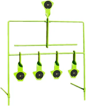 SME Hands Free Steel Resetting Targets Durable Hunting Sports Shooting Competition Stable System with 5 Highly Visible Floating Targets