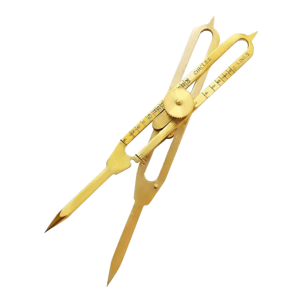 Solid Brass Proportional Divider 6" | Drafting Compass Caliper