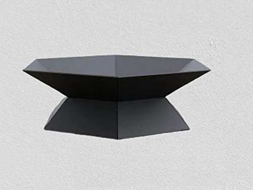 Solid Steel Hexagonal Shape Wood Fire Pit | Custom Fabricated Outdoor Fire Pit Bowl | Made in Canada – Model # WBFP636