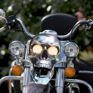 Spooky Skull Headlamp for Motorcycles