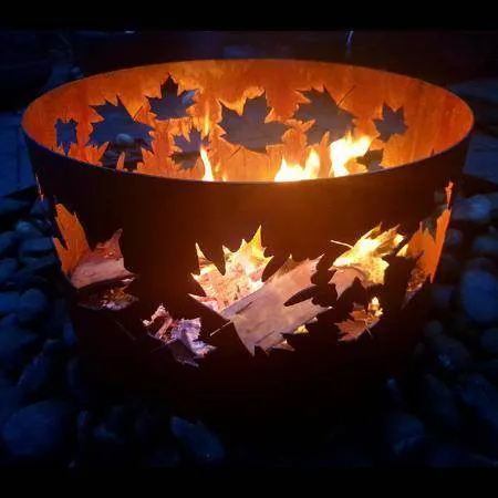 Squat Round Fire Pit | 7  Patterns | 3 Colours | Australian Made