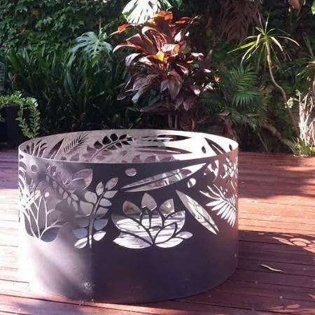 Squat Round Fire Pit | 7  Patterns | 3 Colours | Australian Made