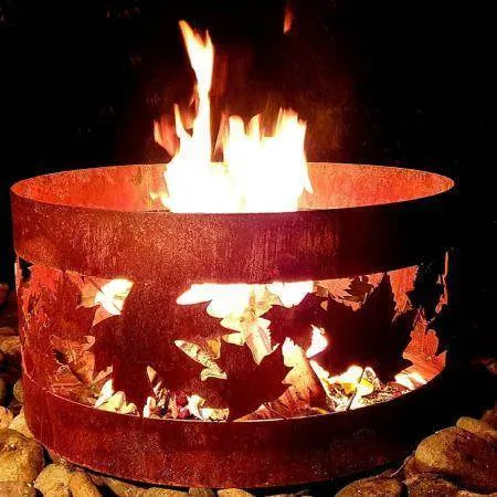 Squat Round Fire Pit | 7  Patterns | 3 Colours | Australian Made