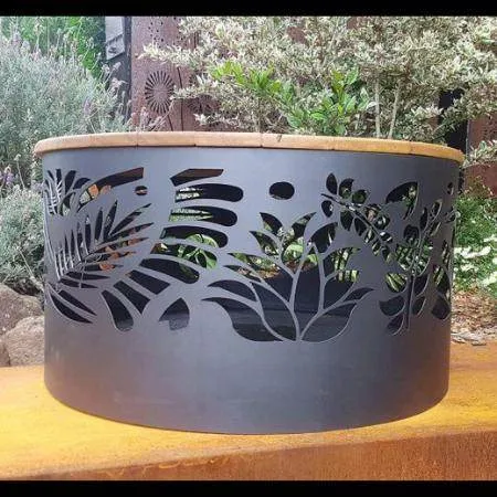 Squat Round Fire Pit | 7  Patterns | 3 Colours | Australian Made