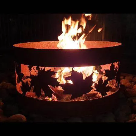 Squat Round Fire Pit | 7  Patterns | 3 Colours | Australian Made
