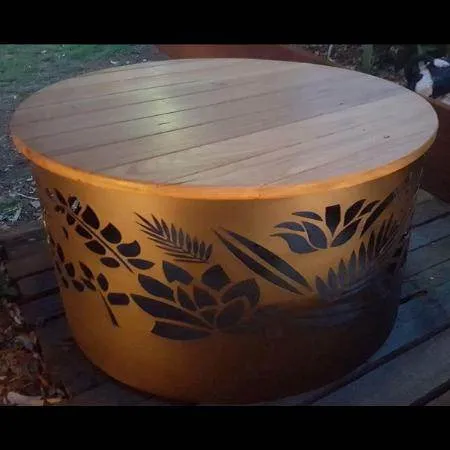 Squat Round Fire Pit | 7  Patterns | 3 Colours | Australian Made