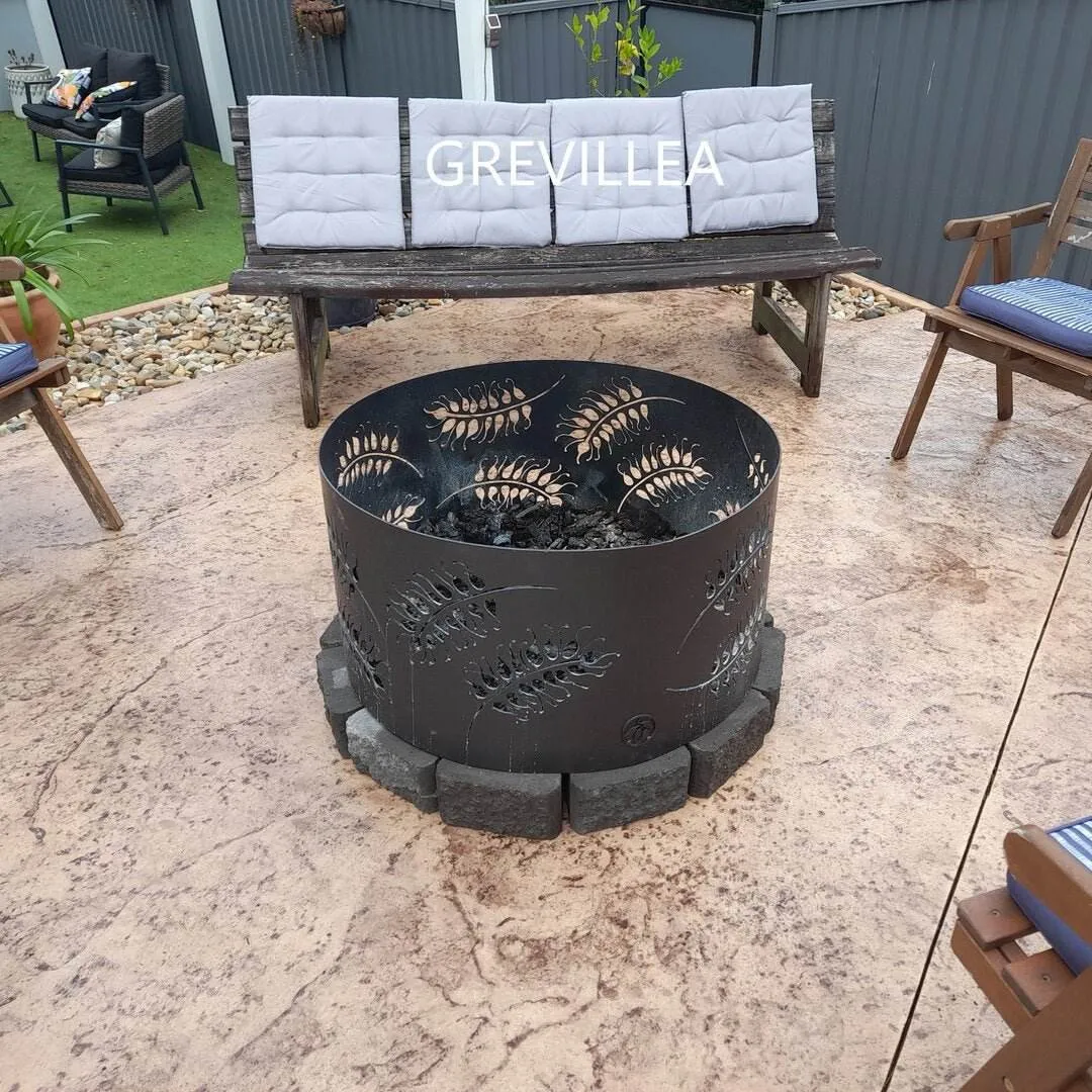 Squat Round Fire Pit | 7  Patterns | 3 Colours | Australian Made