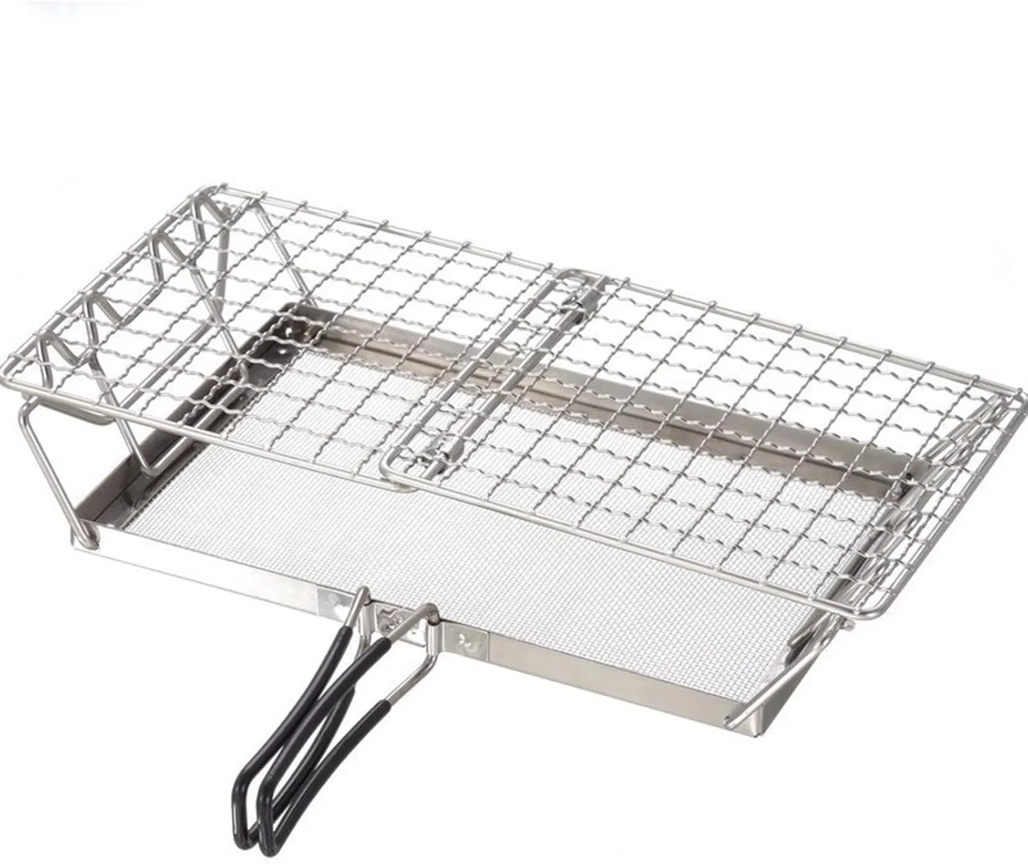 Stainless Steels Toaster Rack Folding Bread Heaters Camping Adventure Bread Toaster Tray Adjusted Steel Folding Grills