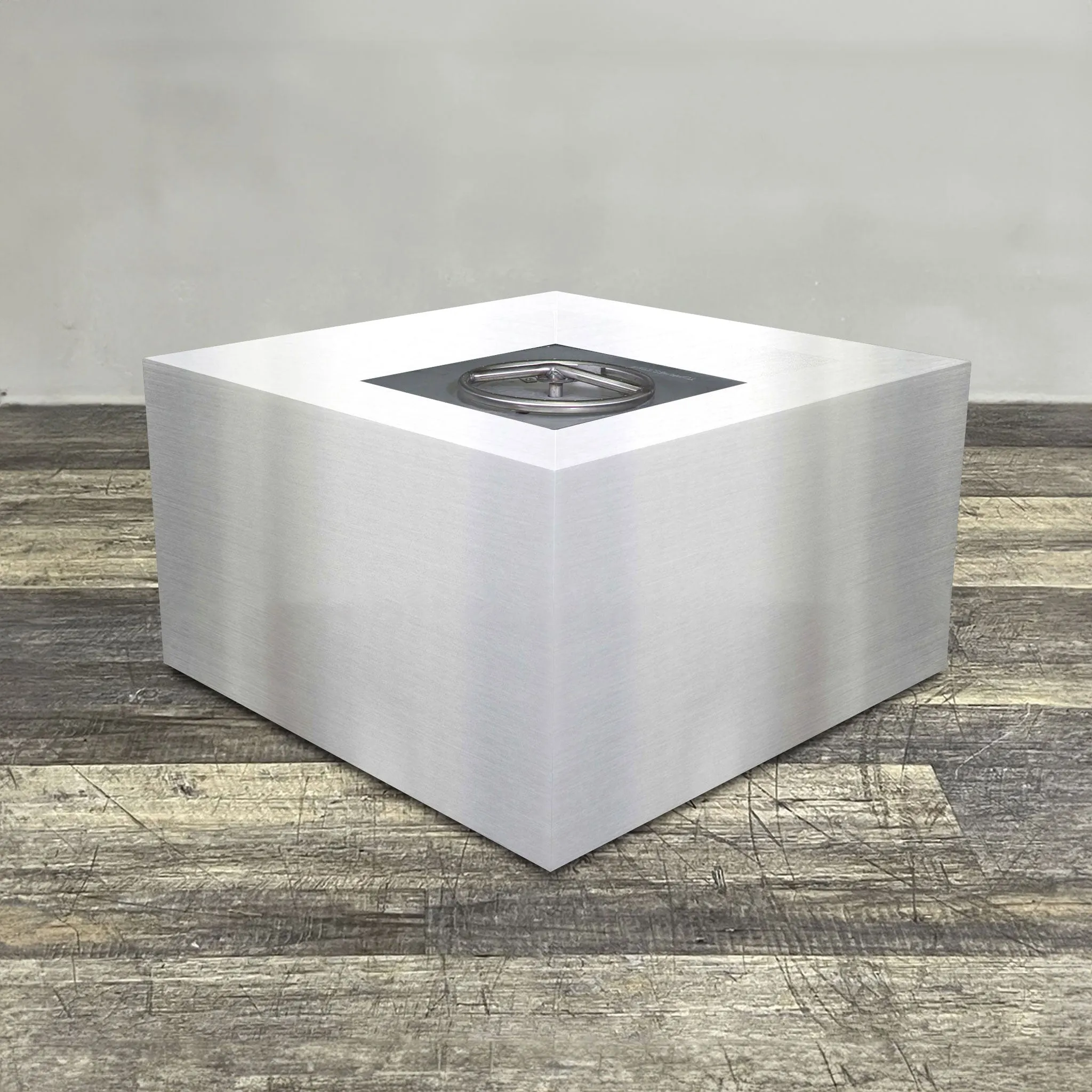 Starfire Designs Metal Gravity 36" Square Stainless Steel Gas Fire Pit
