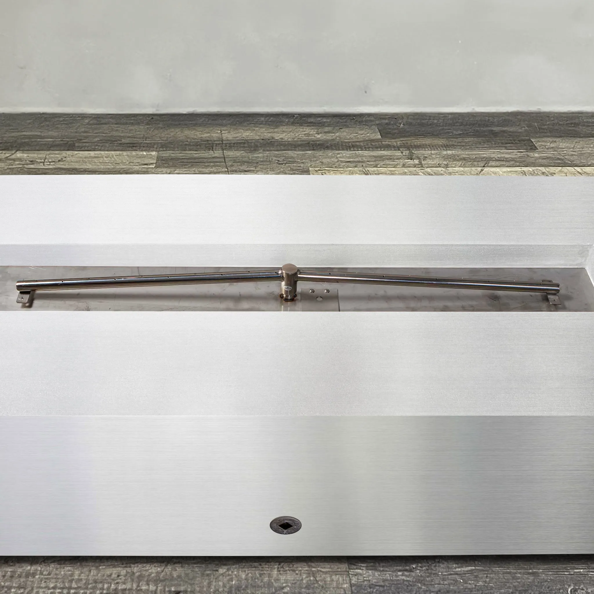 Starfire Designs Metal Gravity 60" x 24" Linear Stainless Steel Gas Fire Pit