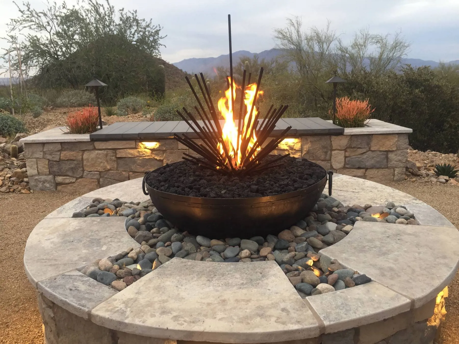 Steel Desert Sticks - Sets Over Existing Burner | Starting at $850