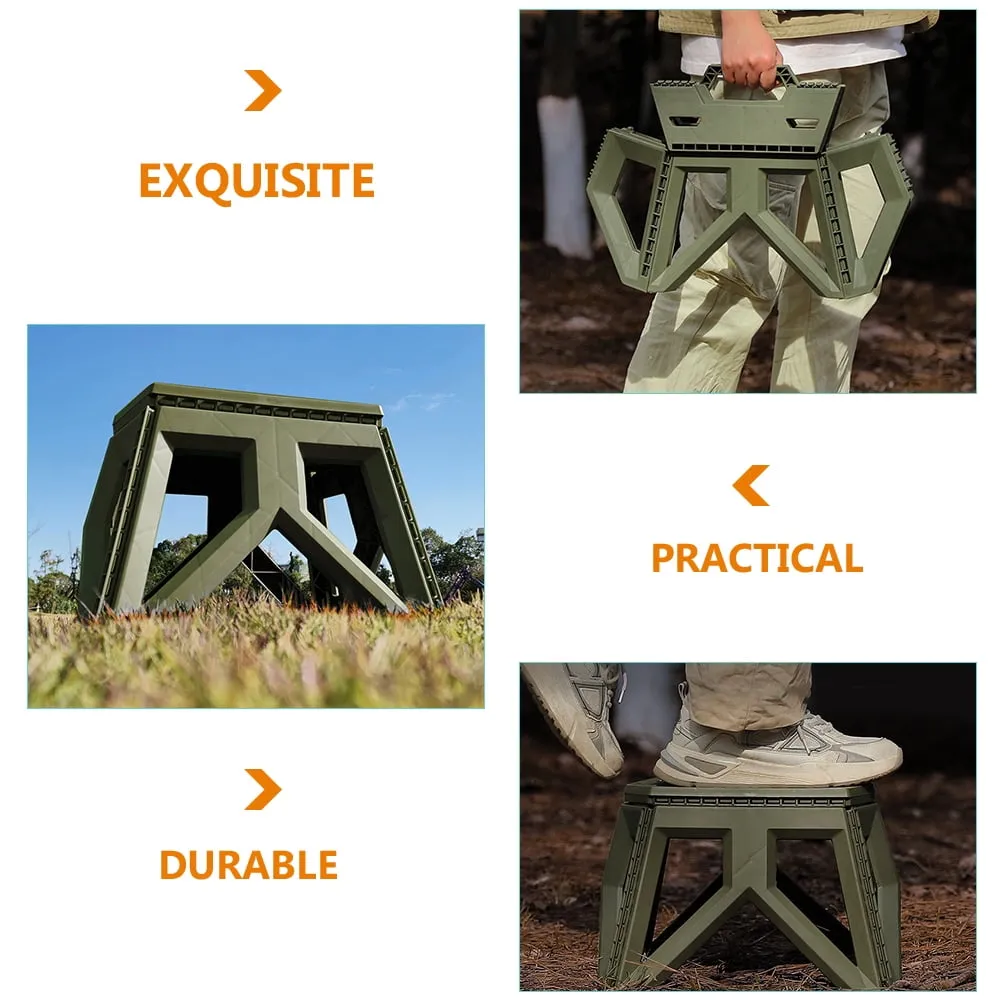 Stool Folding Chair Step Stools Camping Fishing Adults Portable Foldable Stepping Garden Outdoor Collapsible Travel Mini