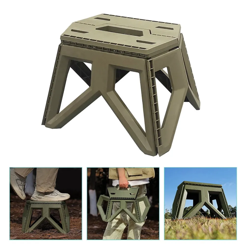 Stool Folding Chair Step Stools Camping Fishing Adults Portable Foldable Stepping Garden Outdoor Collapsible Travel Mini