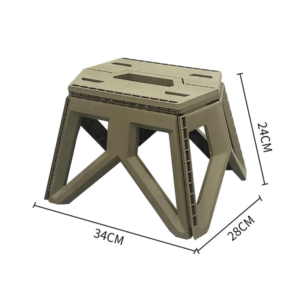 Stool Folding Chair Step Stools Camping Fishing Adults Portable Foldable Stepping Garden Outdoor Collapsible Travel Mini
