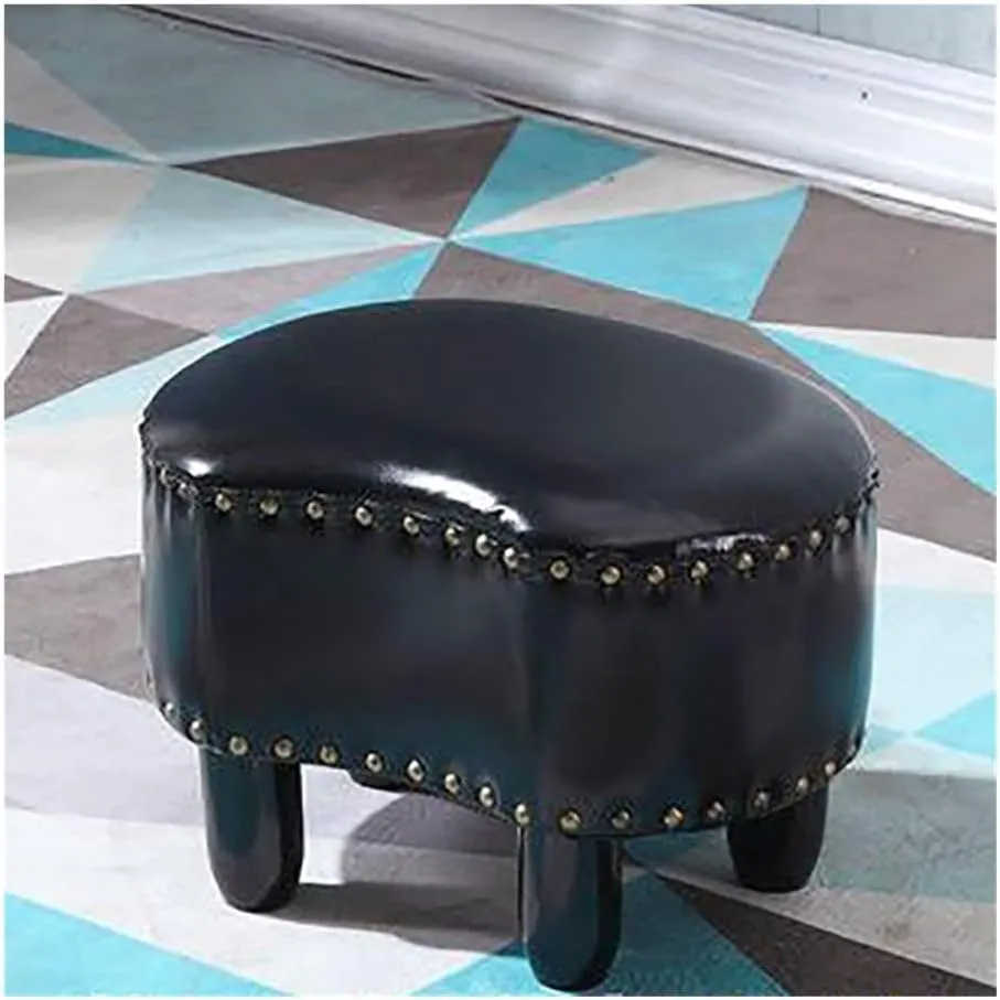 Stools Bedroom Home Furniture Hardwood Sofa Stool Tabouret Pliable Family Living Room Tea Table Bench Fashion Creative Stool with Padded Seat Small Under Desk Footrest Footstool Ottoman Stool (Army
