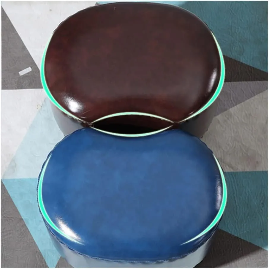 Stools Bedroom Home Furniture Hardwood Sofa Stool Tabouret Pliable Family Living Room Tea Table Bench Fashion Creative Stool with Padded Seat Small Under Desk Footrest Footstool Ottoman Stool (Army
