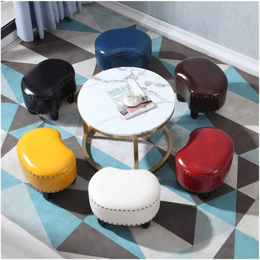 Stools Bedroom Home Furniture Hardwood Sofa Stool Tabouret Pliable Family Living Room Tea Table Bench Fashion Creative Stool with Padded Seat Small Under Desk Footrest Footstool Ottoman Stool (Army