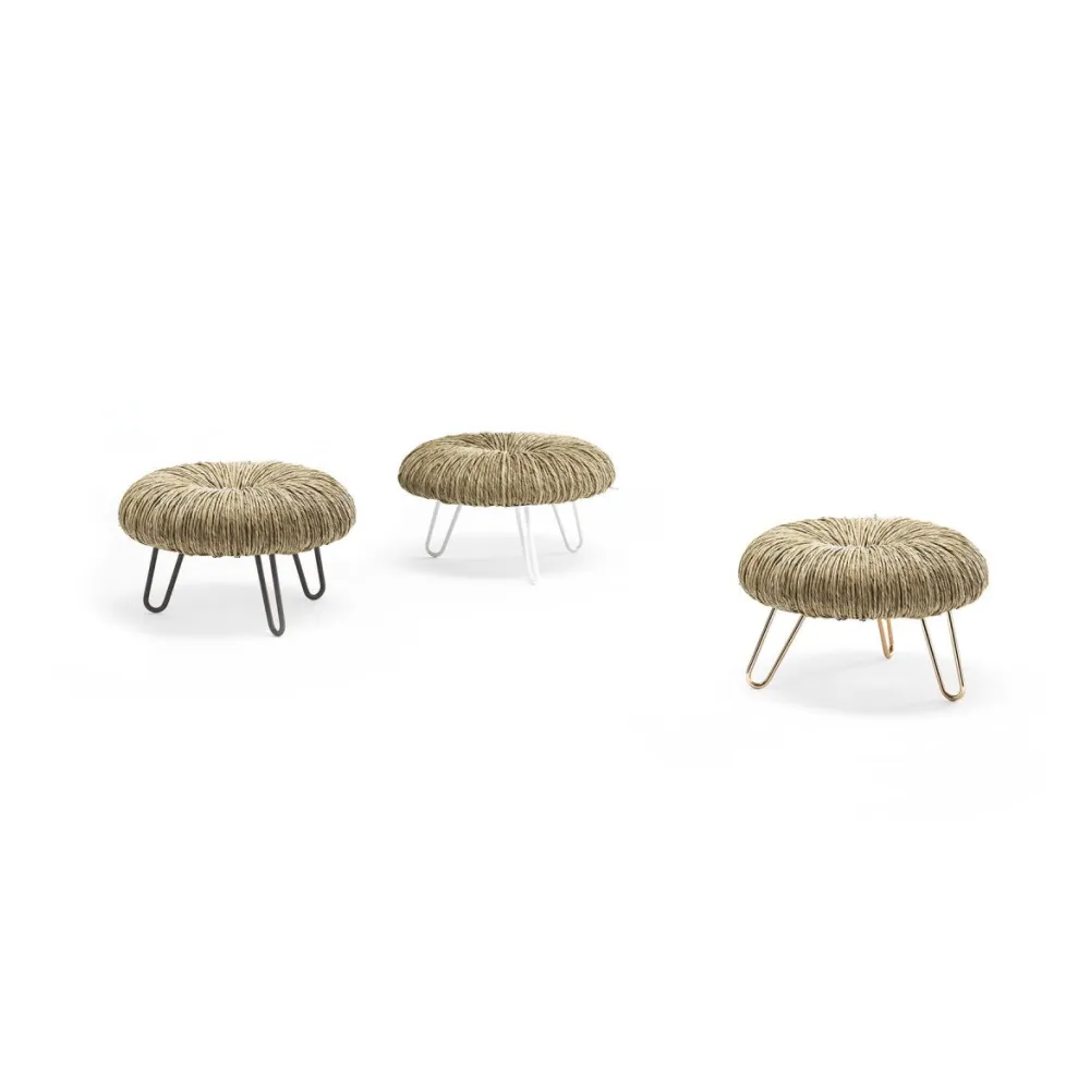Straw-Padded Counter Stool | Mogg Donut