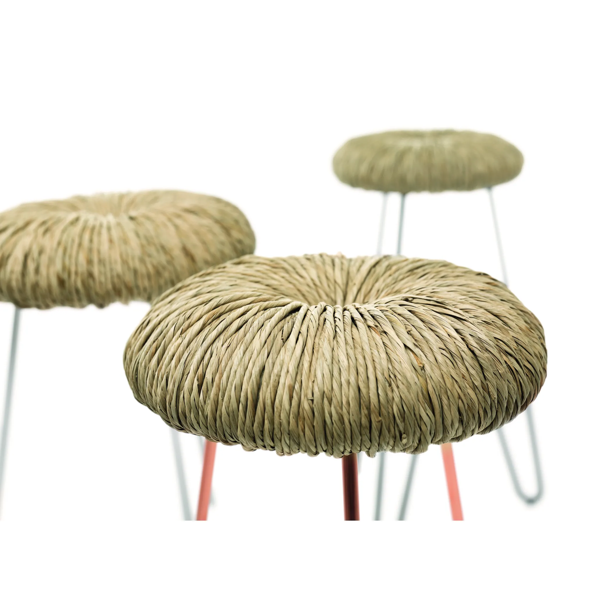 Straw-Padded Counter Stool | Mogg Donut