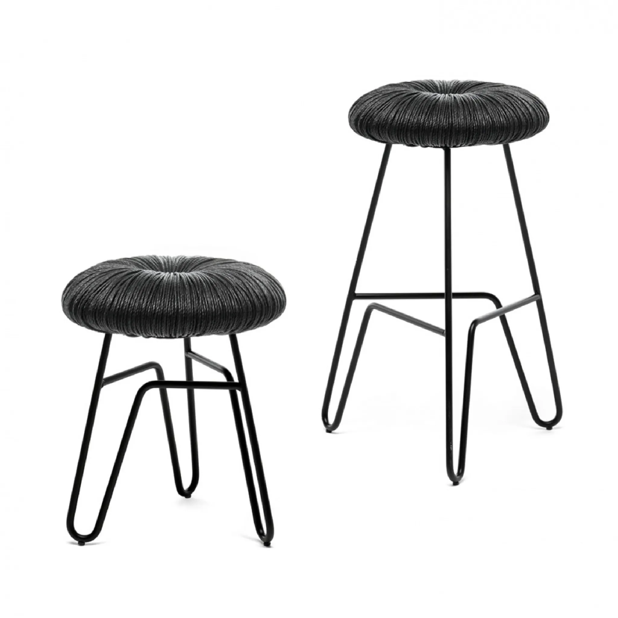 Straw-Padded Counter Stool | Mogg Donut