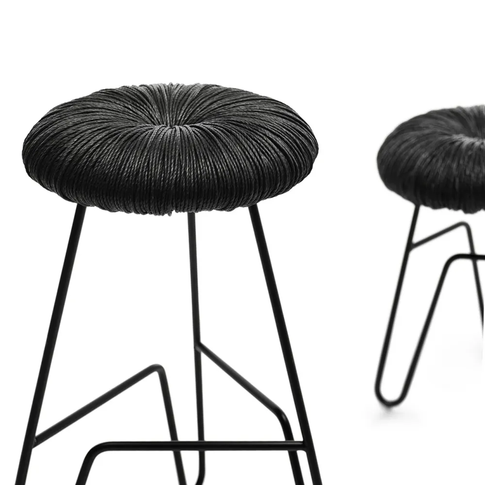 Straw-Padded Counter Stool | Mogg Donut