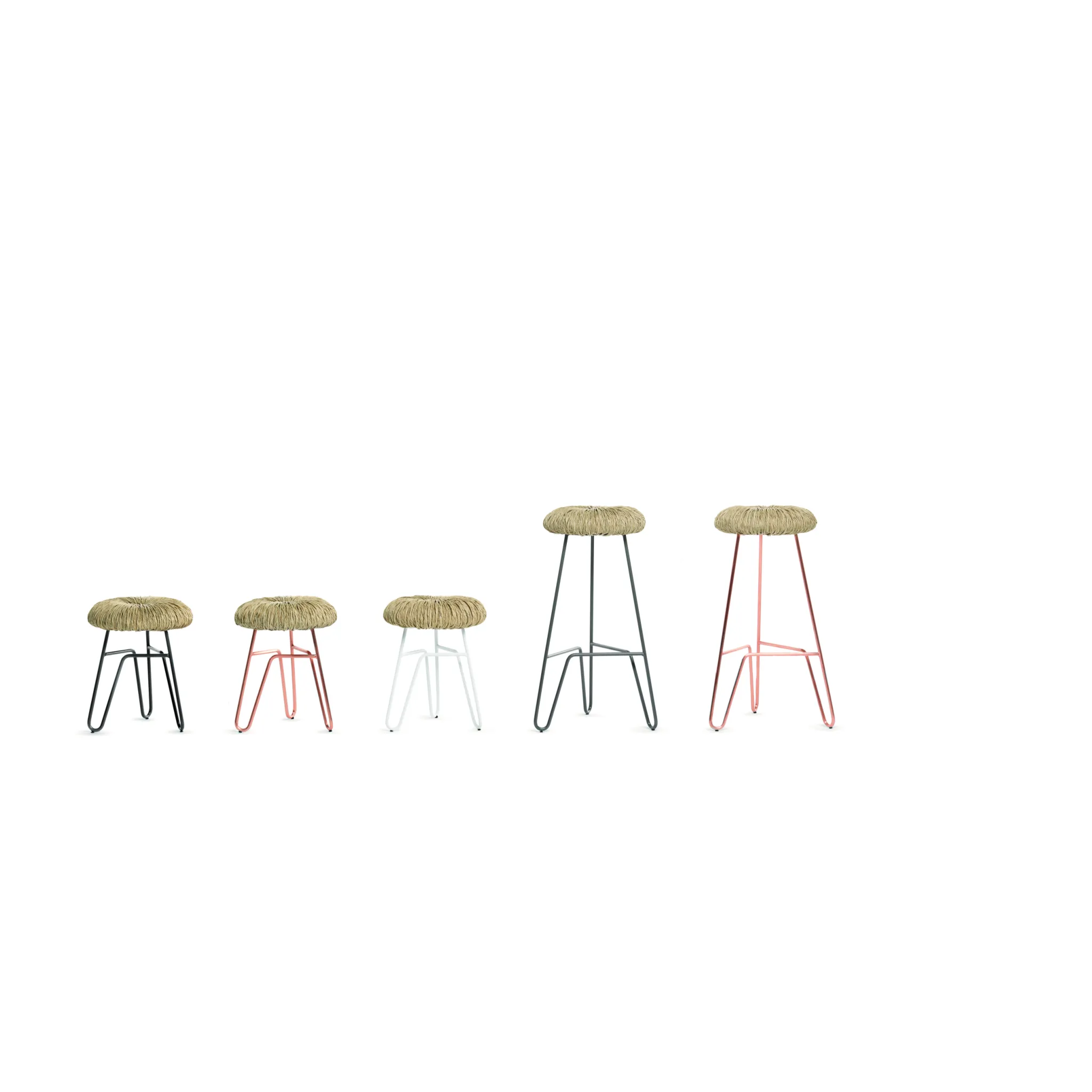 Straw-Padded Counter Stool | Mogg Donut