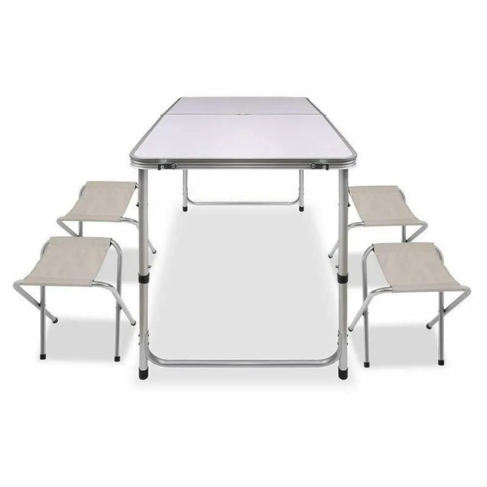 Table 4 Camping Aluminium Portable Folding Set Wide selection Chairs BBQ Weekend sale Party Foldable Picnic