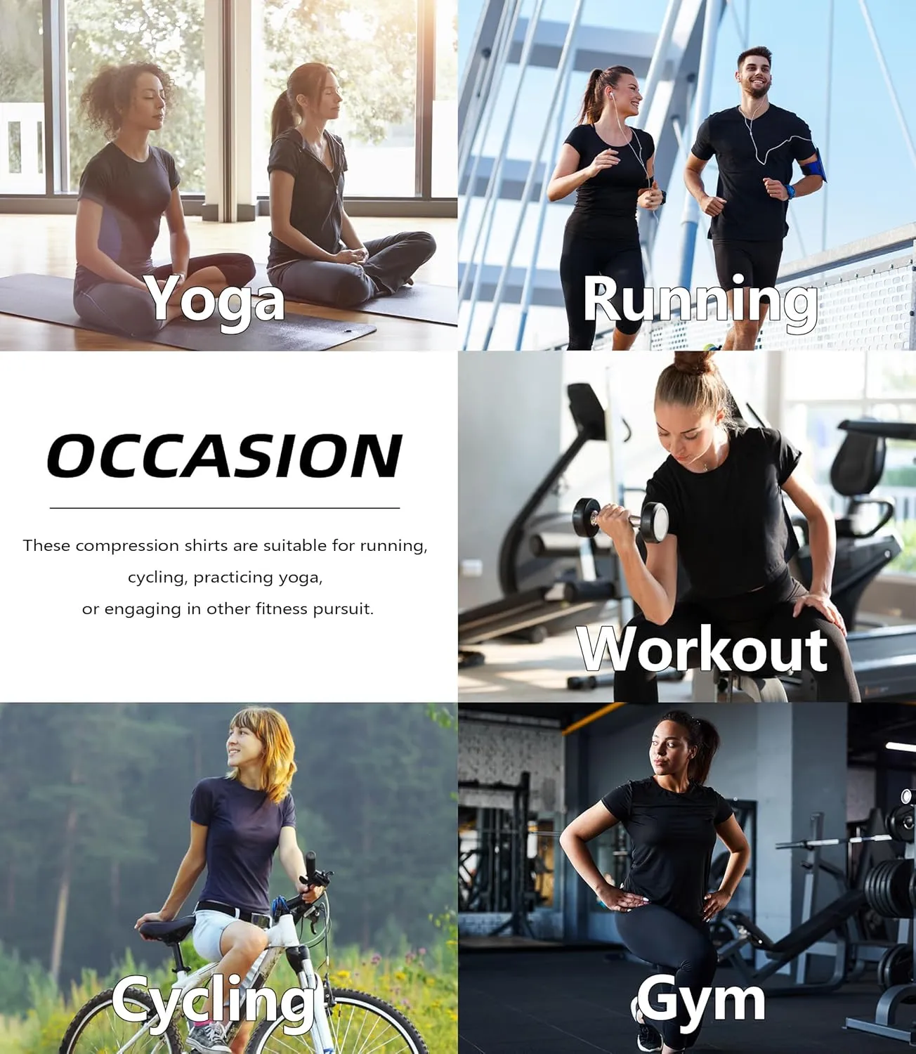 TELALEO 4 Pack Women's Compression Shirt Running Athletic T-Shirts Workout Tops Baselayer Short Sleeve Yoga Gym Sports Gear
