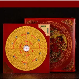 TEMKIN 1pc 17.5cm Compass Ternary Triad Integrated Pure Copper High Precision Professional Compass Lucky House Compass