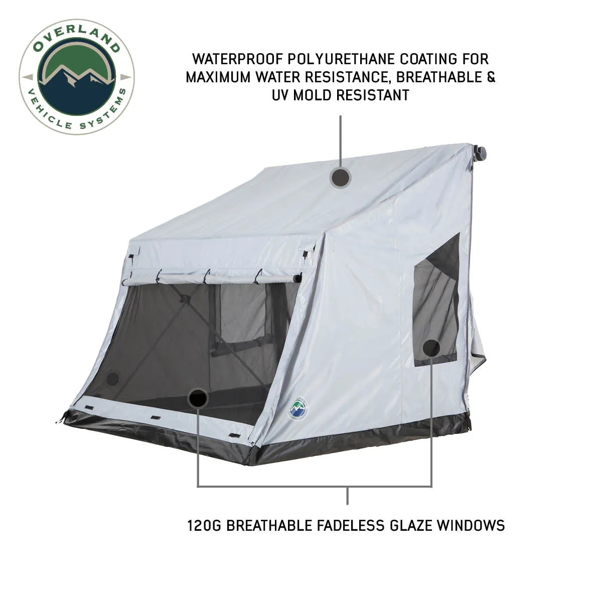 Tent Large, Ground Body Grey Safari Extensive collection P.S.T. Early access Portable - & Trim Grey LD