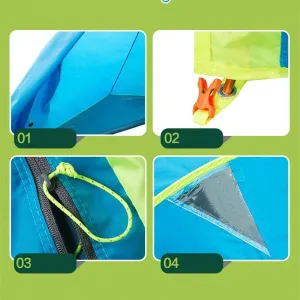 Tents for Camping Lightweight 1 Person 4 Season Tent for Backpacking Waterproof Single Person Camping Tent for Outdoor Travel Hiking Mountaineering - Easy to Set (Color : Green), Blue(light)