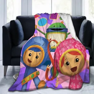 Throw Blanket Team Anime Umizoomi Soft Flannel Blankets for Children Adult All Season Air Conditioning Blanket for Bed Living Room Sofa 40"x30"