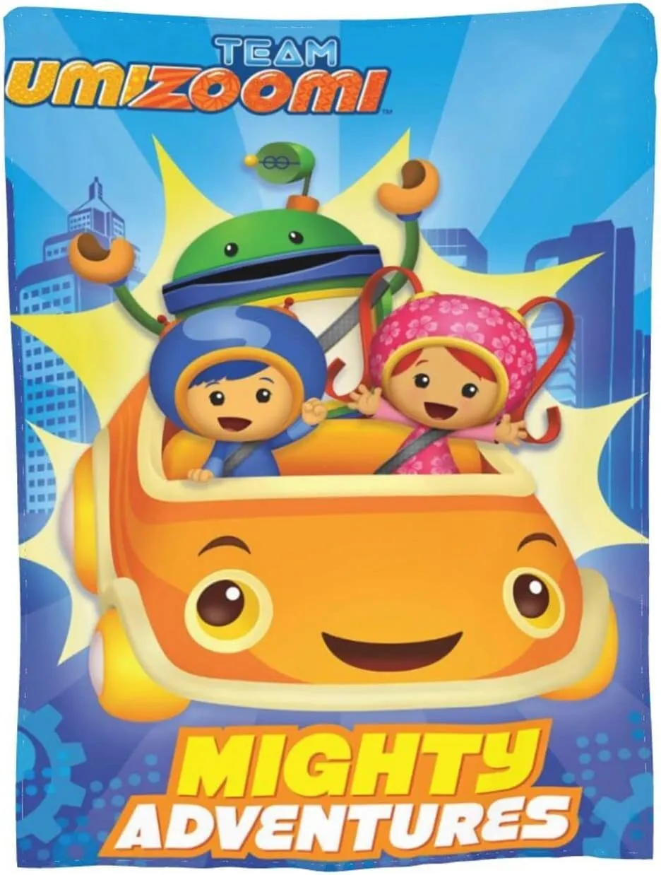 Throw Blanket Team Anime Umizoomi Soft Flannel Blankets for Children Adult All Season Air Conditioning Blanket for Bed Living Room Sofa 60"x50"