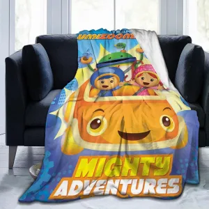 Throw Blanket Team Anime Umizoomi Soft Flannel Blankets for Children Adult All Season Air Conditioning Blanket for Bed Living Room Sofa 60"x50"