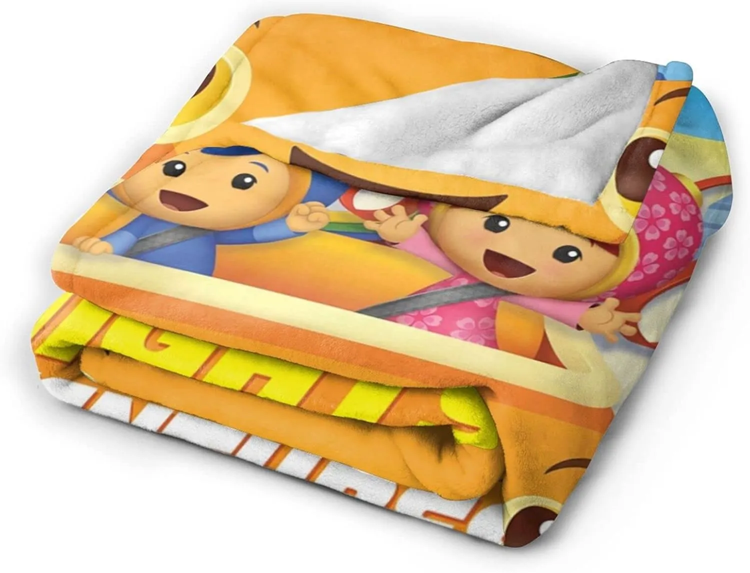 Throw Blanket Team Anime Umizoomi Soft Flannel Blankets for Children Adult All Season Air Conditioning Blanket for Bed Living Room Sofa 60"x50"