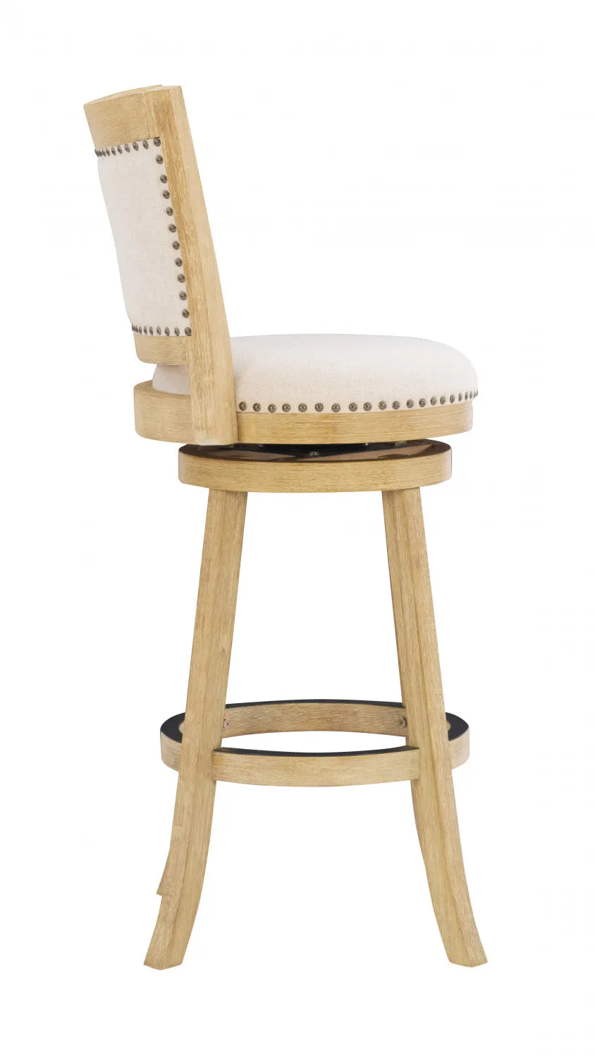Tift Fabric Barstool - Light Driftwood|Tabouret bar Tift en tissu - bois de grève clair