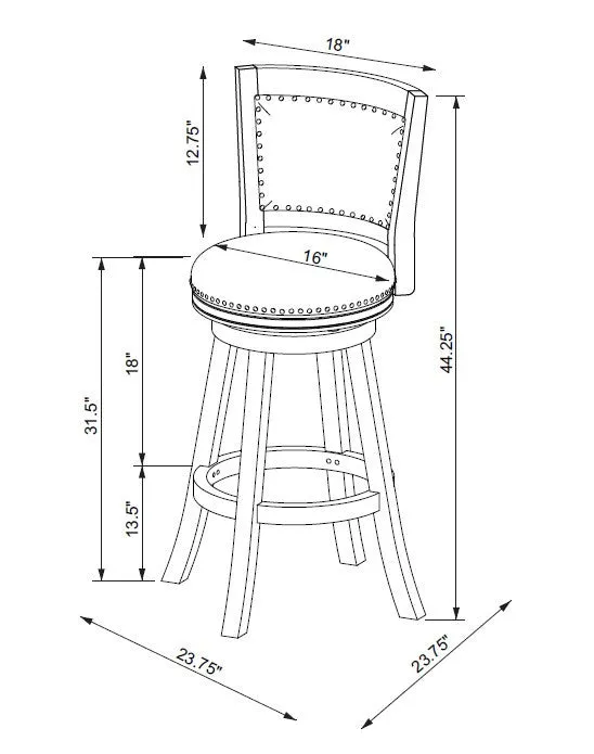 Tift Fabric Barstool - Light Driftwood|Tabouret bar Tift en tissu - bois de grève clair
